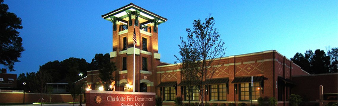 Project Name: Charlotte Fire Department Station No. 10 Project Location:  Charlotte, NC Client Name: Mecklenburg County, NC Service Category:  Institutional Engineering Project